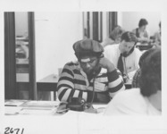 <span itemprop="name">A volunteer, Larry Pearson at the 1978 phonothon...</span>