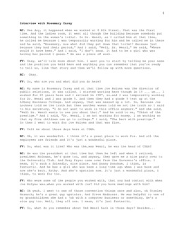 <span itemprop="name">Transcript of interview with Rosemary Carey</span>