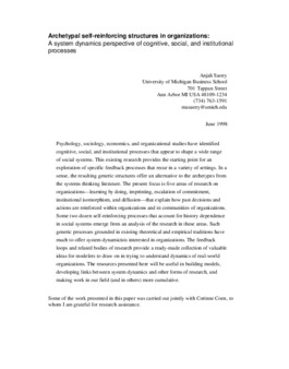 <span itemprop="name">Sastry, Anjali, "Archetypal self-reinforcing structures in organizations: A system dynamics perspective of cognitive, social, and institutional processes"</span>