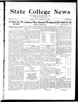 <span itemprop="name">State College News, Volume 7, Number 14</span>