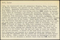 <span itemprop="name">Summary of the execution of Lester Kahl</span>
