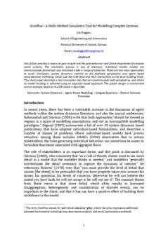 <span itemprop="name">Duggan, Jim, "iSimPlus: A Multi-Method Simulation Tool for Modelling Complex Systems"</span>