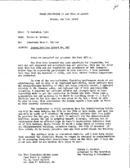 <span itemprop="name">Campus Progress Report No. 110, Letter from Walter M. Tisdale to President Evan R. Collins</span>