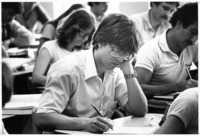 <span itemprop="name">Unidentified students taking notes during a...</span>