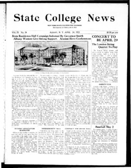 <span itemprop="name">State College News, Volume 9, Number 24</span>