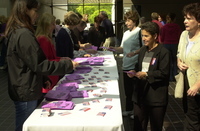 <span itemprop="name">Programs are handed out for a September 11th...</span>