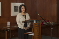 <span itemprop="name">An unidentified person speaks at the University at...</span>