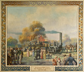 <span itemprop="name">"The Locomotive DeWitt Clinton First Trip Albany to Schenectady Sept. 24, 1831" Milne 200 Mural</span>