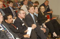 <span itemprop="name">Audience members listen at Albany NanoTech's first...</span>