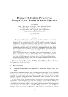<span itemprop="name">Pruyt, Erik, "Dealing with Multiple Perspectives: Using Cultural Profiles in System Dynamics (Best Poster Award Winner)"</span>