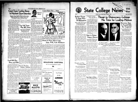 <span itemprop="name">State College News, Volume 25, Number 18</span>