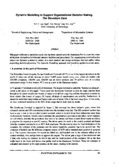 <span itemprop="name">van Eijck, D.T.T. with R.J. Streng, and H.G. Sol, "Dynamic Modeling to Support Organizational Decision Making. The Stevedore Case"</span>