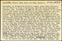 <span itemprop="name">Summary of the execution of Robert Alexander, Howard Pugh, Louis Pugh</span>