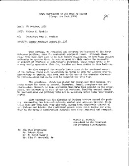 <span itemprop="name">Campus Progress Report No. 106, Letter from Walter M. Tisdale to President Evan R. Collins</span>