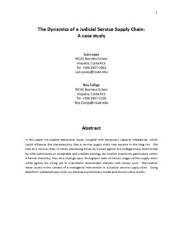 <span itemprop="name">Lopez, Luis with Roy Zuniga, "The Dynamics of a Judicial Service Supply Chain: A case study"</span>
