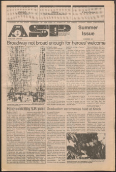 <span itemprop="name">Albany Student Press, Volume 78, Number 21, Summer Issue</span>