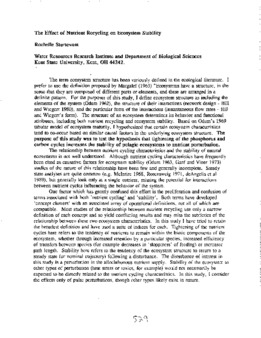 <span itemprop="name">Sturtevant, Rochelle, "The Effect of Nutrient Recycling on Ecosystem Stability"</span>