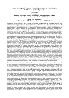 <span itemprop="name">Roy, Santanu, "Issues Facing Soft Systems Modelling: Structural Modelling in Relation to System Dynamics"</span>