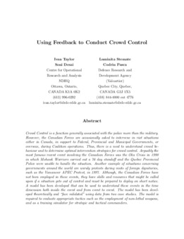 <span itemprop="name">Taylor, Ivan with Luminita Stemate, Codrin Pasca and Soni Desai, "Using Feedback to Conduct Crowd Control"</span>